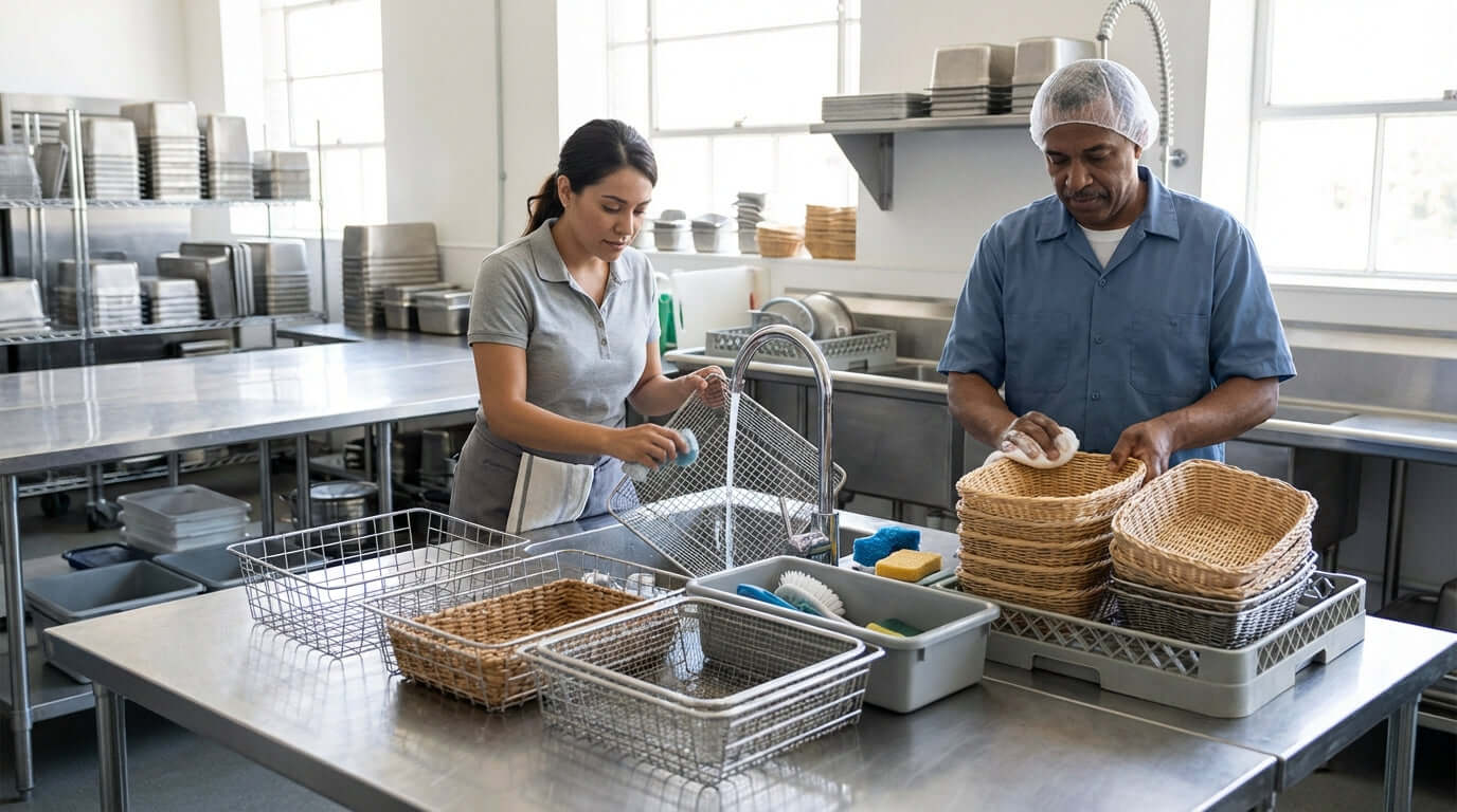 The Ultimate Guide to Cleaning and Maintaining Your Commercial Serving Baskets