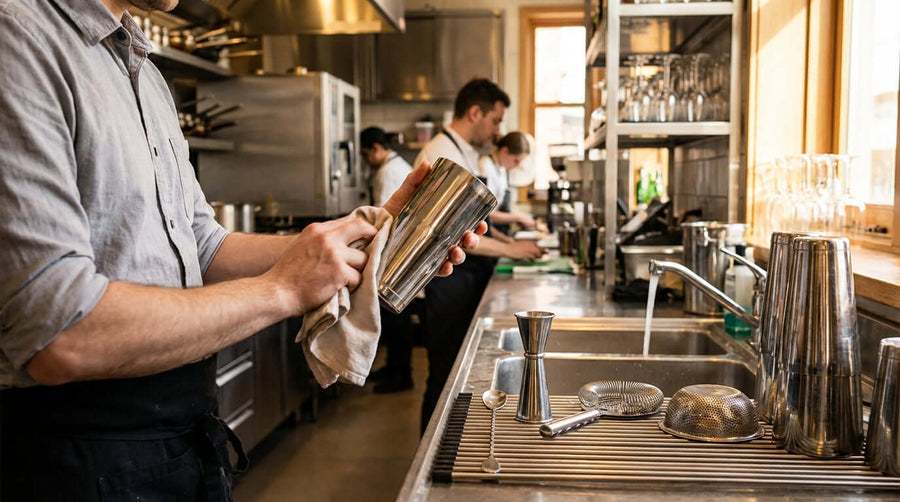 How to Properly Clean and Maintain Your Stainless Steel Barware