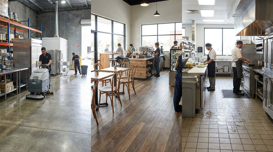 Maintaining Different Floor Types: From LVT in Cafes to Concrete in Warehouses