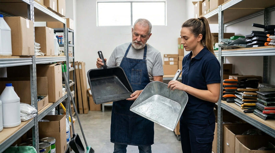 Plastic vs. Metal Dust Pans: Which is the Best Investment for Your Business?