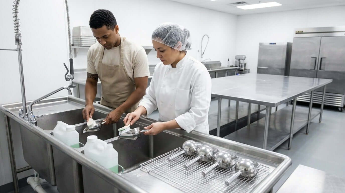 A Guide to Cleaning and Sanitizing Your Scoops to Meet Health Codes