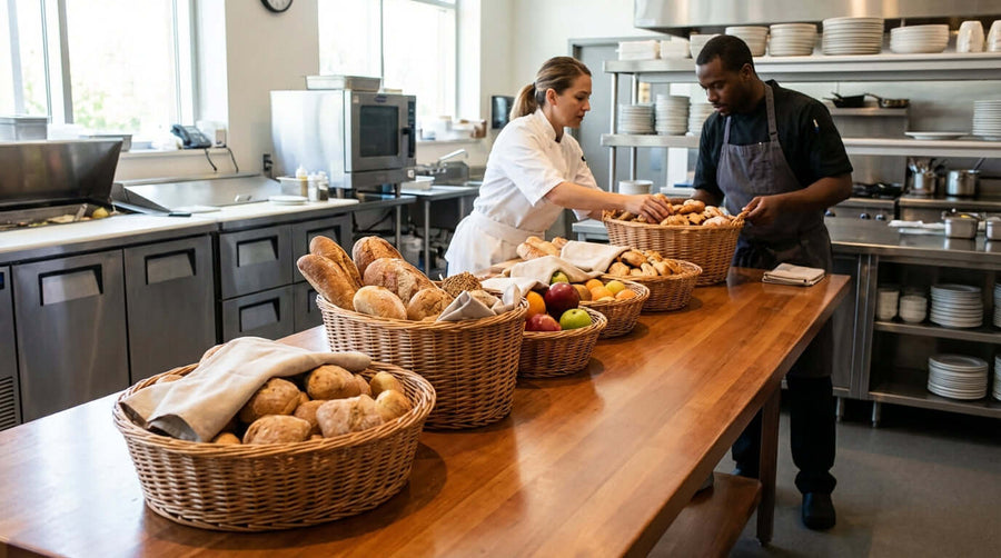 Designing the Perfect Buffet: Using Oval Baskets to Create Flow and Appeal