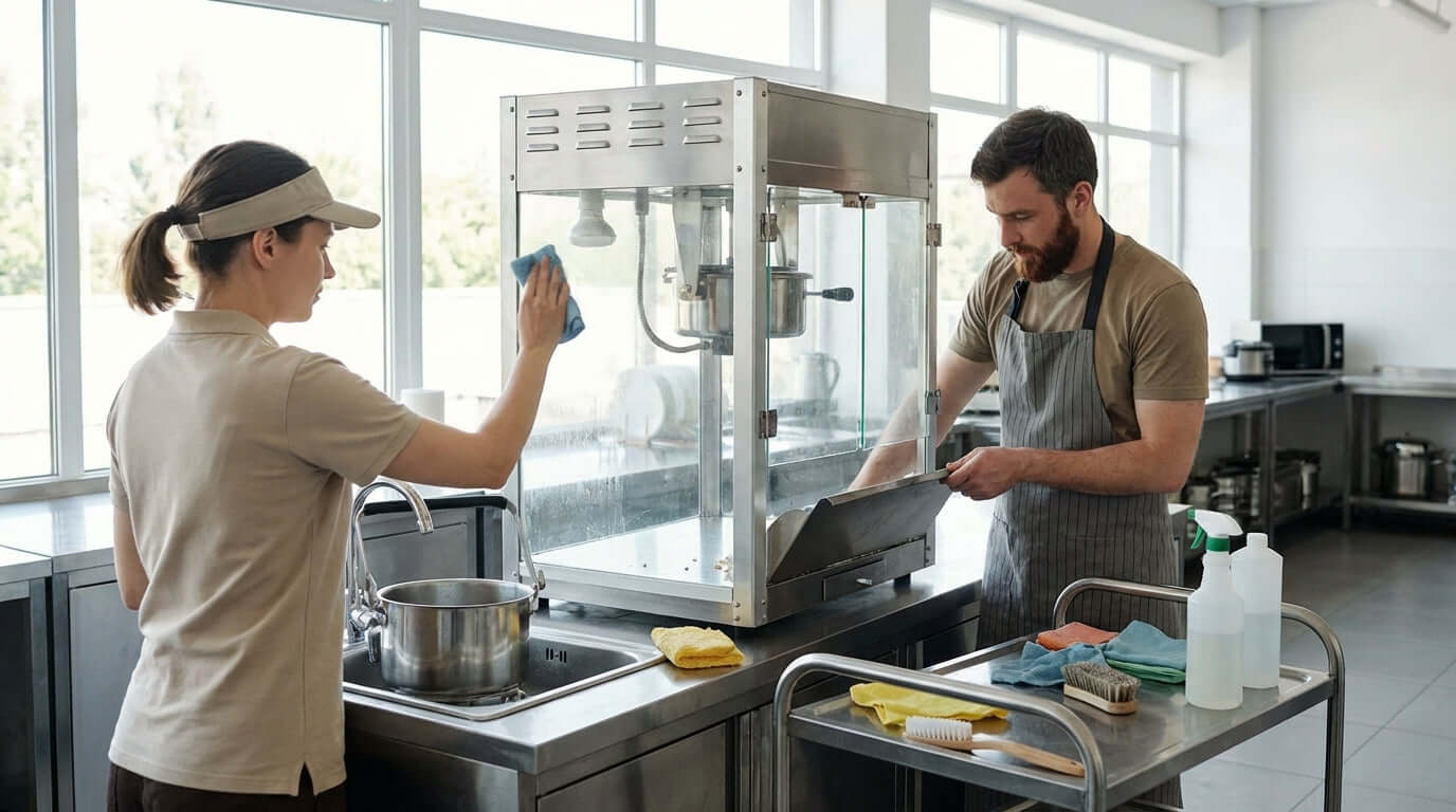 Keep it Popping: A Step-by-Step Guide to Cleaning Your Commercial Popper