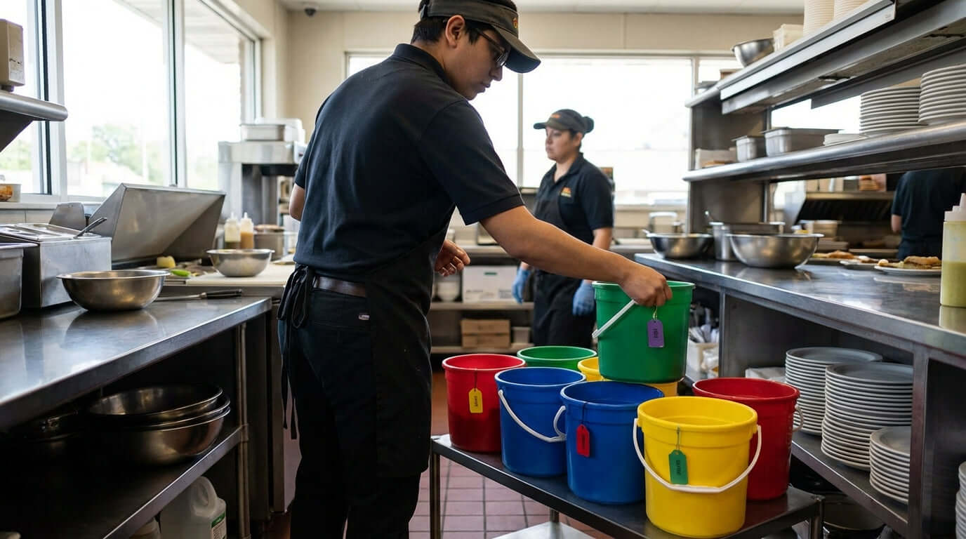 The Unsung Hero of HACCP: How Color-Coded Pails Safeguard Your Kitchen