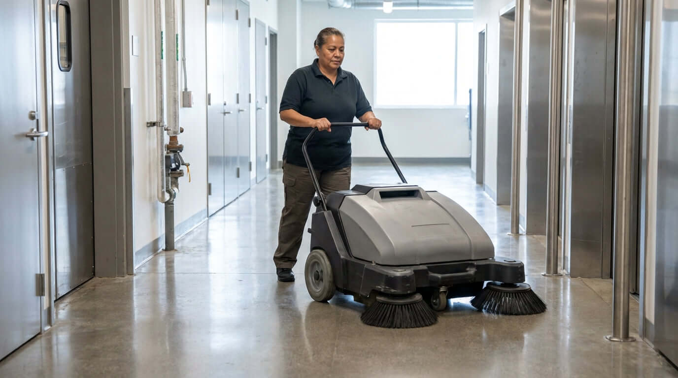 Maintaining Impeccable Floors: A Guide to Choosing the Right Commercial Sweeper