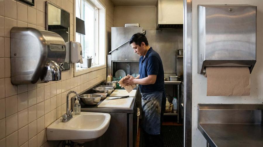 The Ultimate Hygiene Guide: Hand Dryers vs. Paper Towels in a Food Service Setting