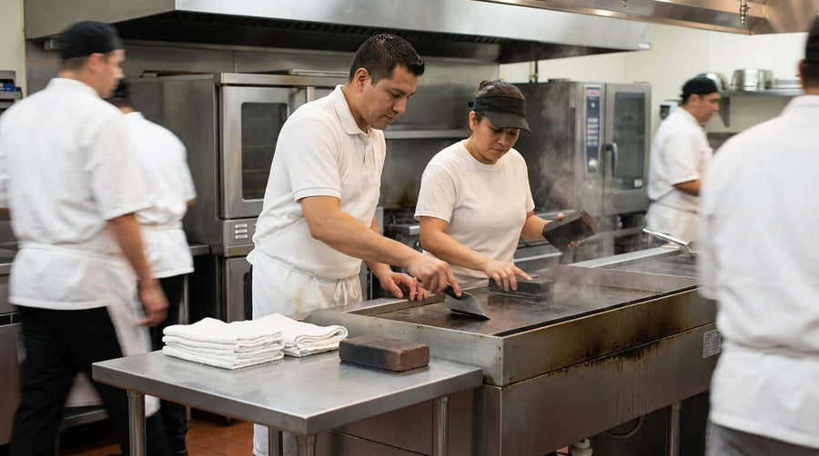 The Ultimate Guide to Cleaning Your Commercial Grill: Scrapers, Bricks, and Best Practices