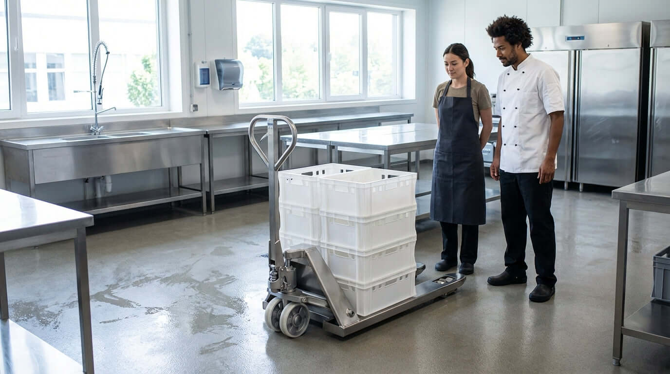 Respecter les normes HACCP : pourquoi votre service alimentaire a besoin d’un porte-palette hygiénique