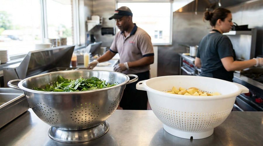 Stainless Steel vs. Plastic: Choosing the Right Colander for Your Commercial Kitchen
