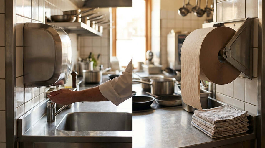 Hand Dryers vs. Paper Towels: Which is Best for Your Restaurant?