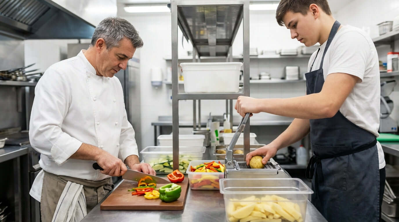 Knife vs. Wedger: A Food Prep Safety and Efficiency Showdown