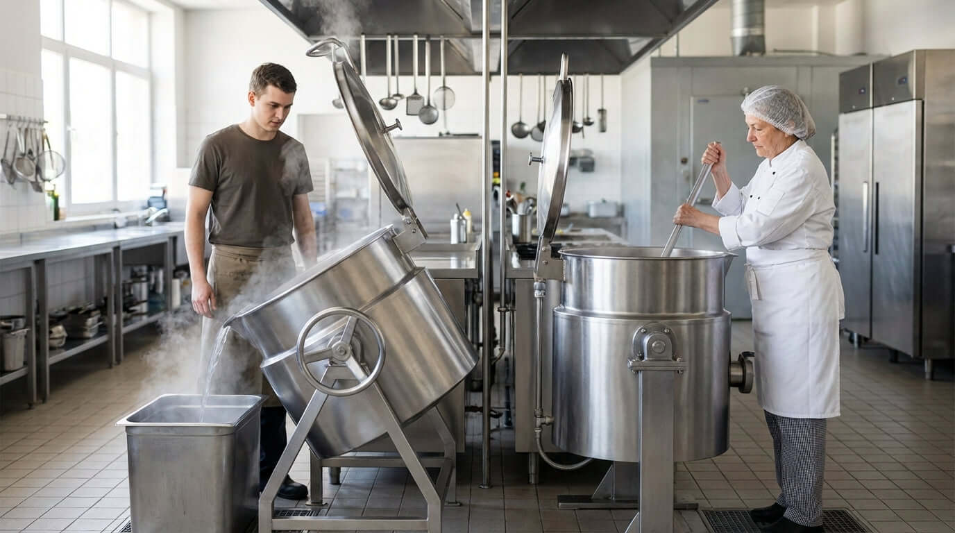 Tilting vs. Stationary Steam Kettles: Which is Best for Your Kitchen?