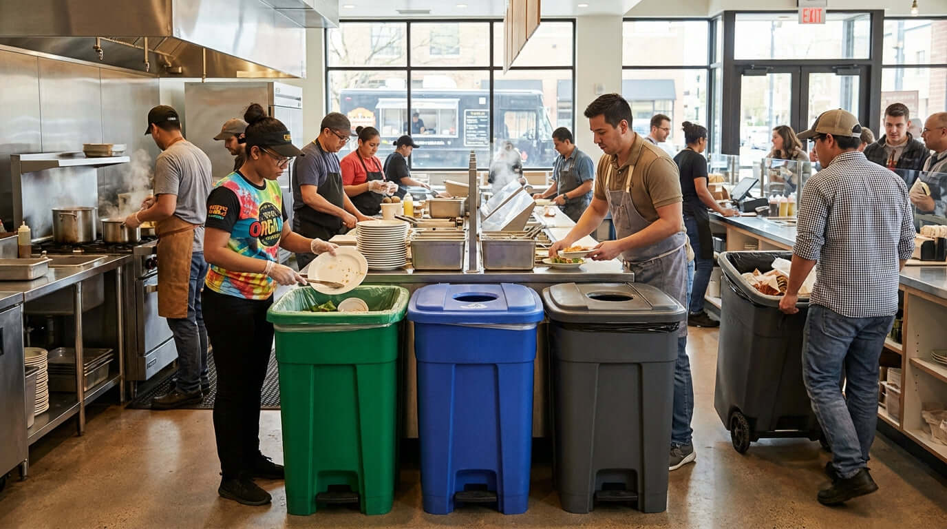 A Guide to Effective Waste Segregation Using Color-Coded Rollout Containers