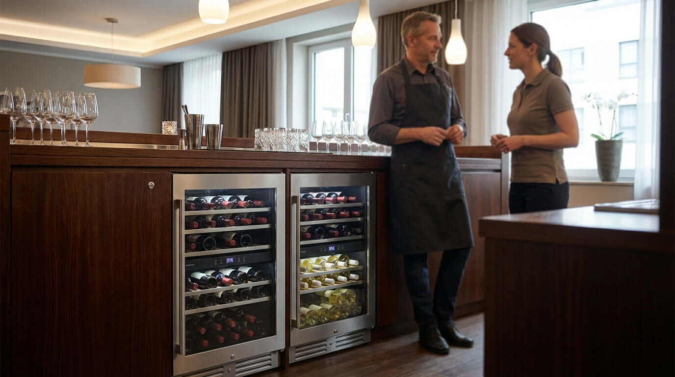 Refroidisseurs à vin monozone vs. bizones : lequel convient le mieux à votre bar?