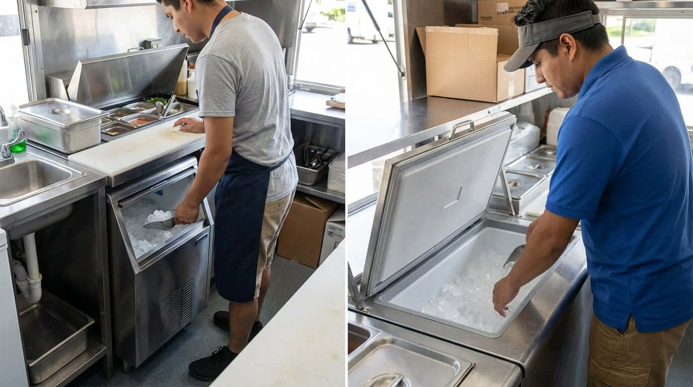 Undercounter vs. Drop-In: How to Choose the Perfect Commercial Ice Bin