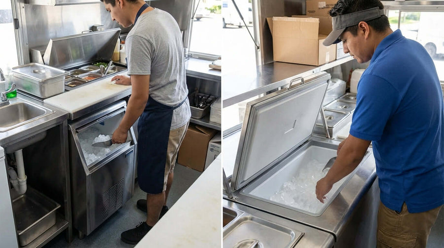 Undercounter vs. Drop-In: How to Choose the Perfect Commercial Ice Bin