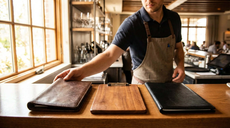 Leather, Wood, or Vinyl? A Complete Guide to Choosing the Perfect Restaurant Check Holder