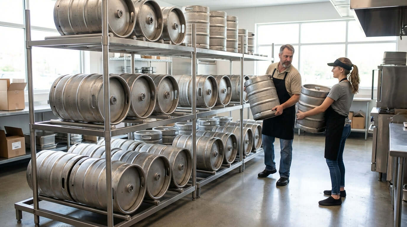 More Than Just Storage: How Organized Keg Racks Boost Your Bottom Line