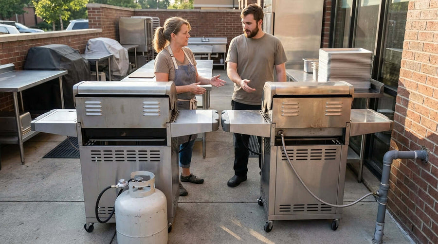 Propane vs. Natural Gas: Choosing the Right Fuel for Your Commercial Outdoor Grill