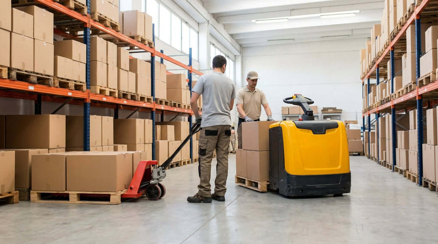 Porte-palets manuels vs. électriques : Lequel est le meilleur pour votre entreprise de marchandise?