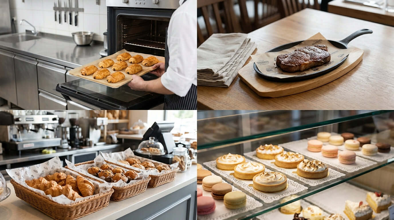 Beyond the Basics: 4 Creative Uses for Display Liners You Havent Thought Of - display liners elevating bakery, steak, and pastry presentations