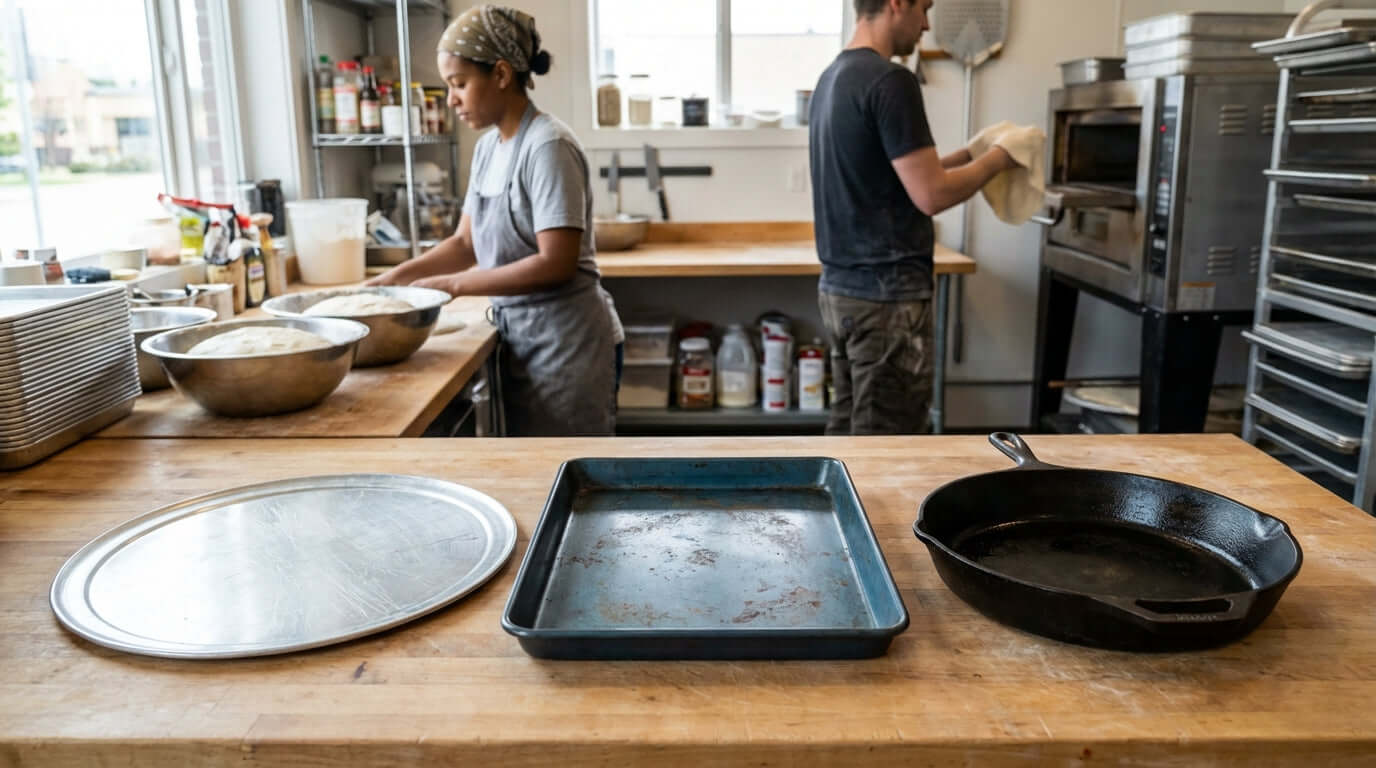 The Ultimate Guide to Pizza Pan Materials: Aluminum vs. Steel vs. Cast Iron