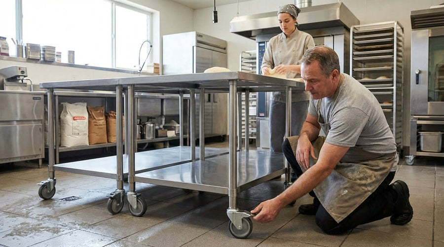 Le guide ultime : comment choisir les bonnes roulettes pour votre table de travail en acier inoxydable