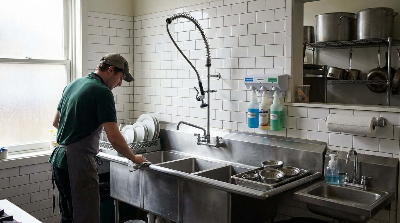 The 5 Must-Have Accessories for Your 3-Compartment Sink