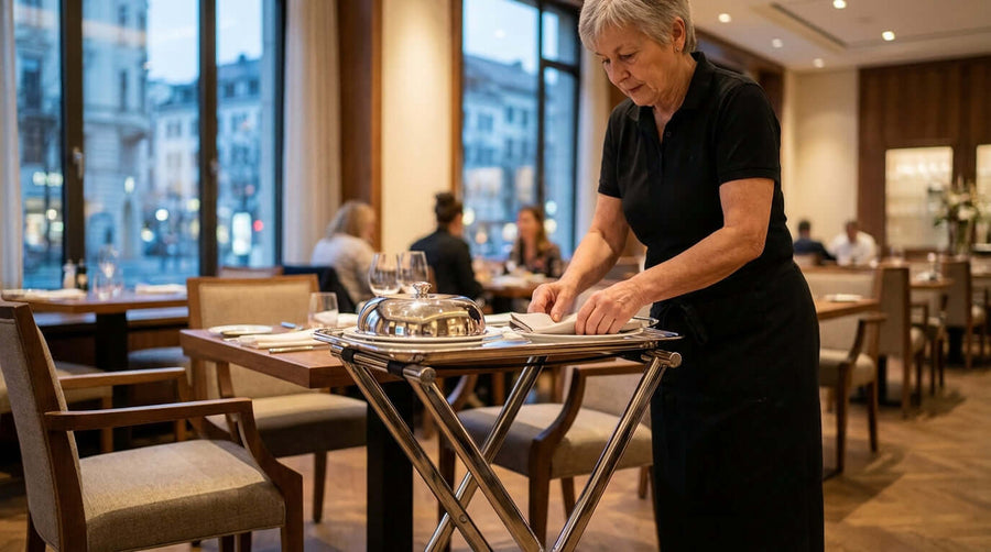 How a Simple Tray Stand Elevates the Perception of Professional Service