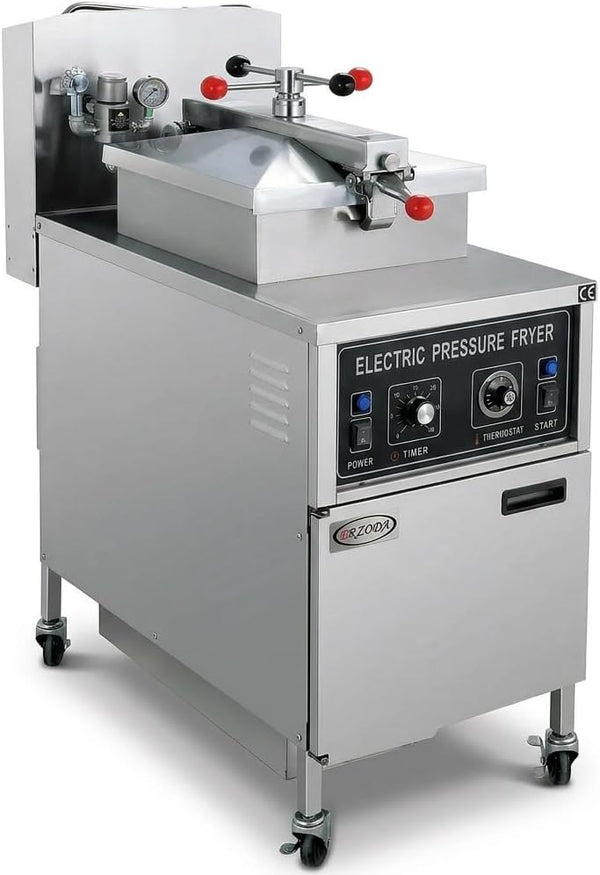 Commercial Pressure Fryer Collection: Countertop Heated Display Case With Curved Glass And Multi-Tier Wire Shelves