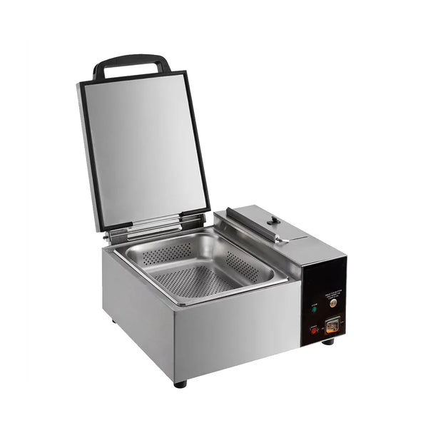 Commercial Sandwich and Tortilla Steamers Stainless Steel Foodservice Steamer Unit With Basket For Warming Wraps Pitas And Tortillas