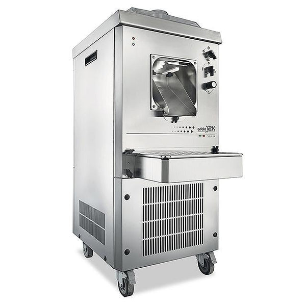 Commercial Gelato Machines Stainless Steel Countertop Gelato Batch Freezer With Clear Lid And Front Spout