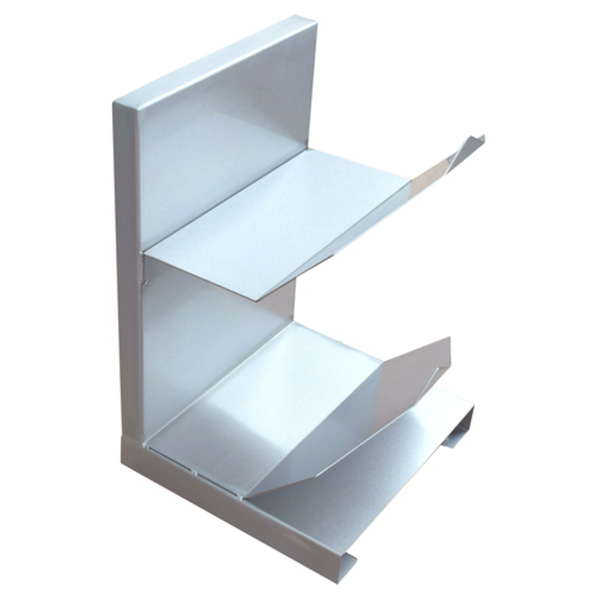 Alt Tag: Wrap Dispensers stainless steel wall-mount dual roll holder for plastic wrap and foil, commercial kitchen dispenser