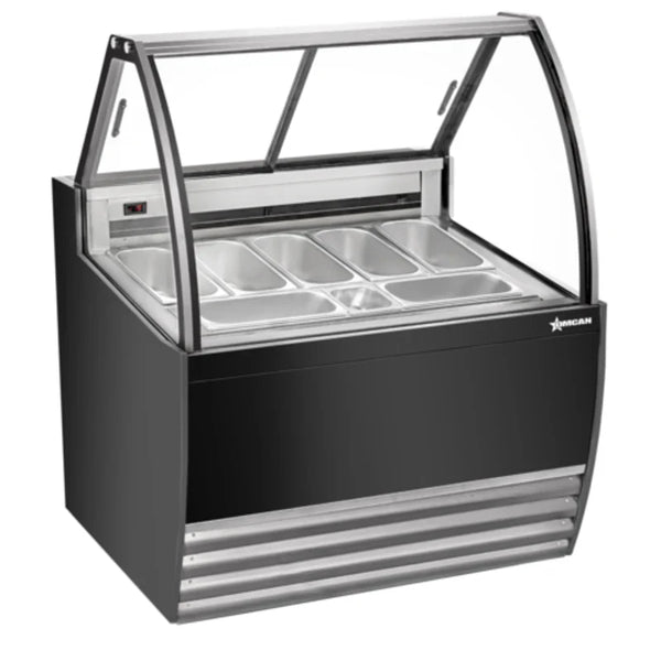 commercial gelato display cases countertop curved glass refrigerated gelato showcase with stainless steel base