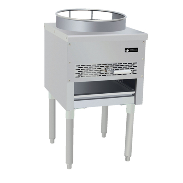 Alt Tag: Wok Burners & Wok Ranges commercial single-ring wok burner on stainless steel stand for professional Asian restaurant kitchens