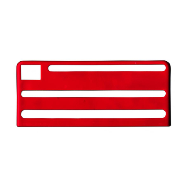 Alt Tag: Knife Bags and Storage red knife bag insert organizer with three slots for safe chef knife storage