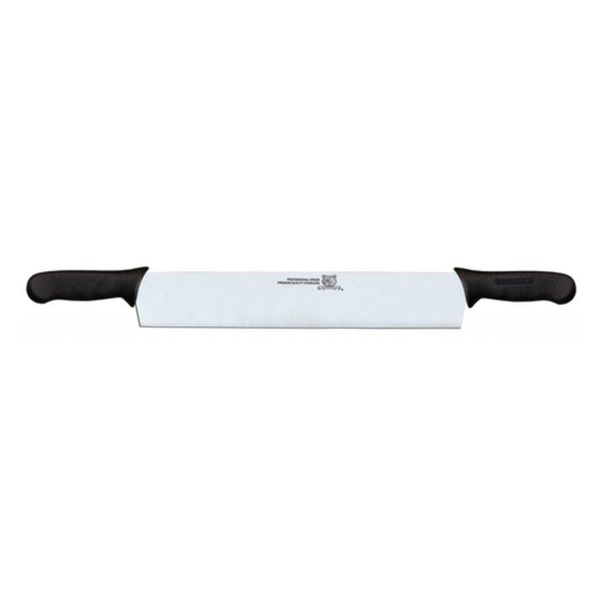 Cheese Knives double-handled cheese cutting knife with long stainless steel blade for precise slicing in foodservice