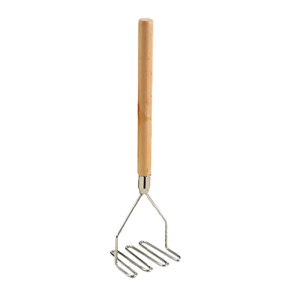 Potato Mashers commercial-grade stainless steel potato masher with wooden handle for smooth, creamy mashed potatoes