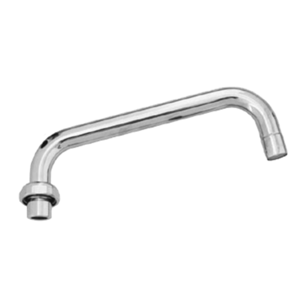 Faucet Cartridges compatible commercial faucet spout, chrome L-shaped replacement for foodservice sinks