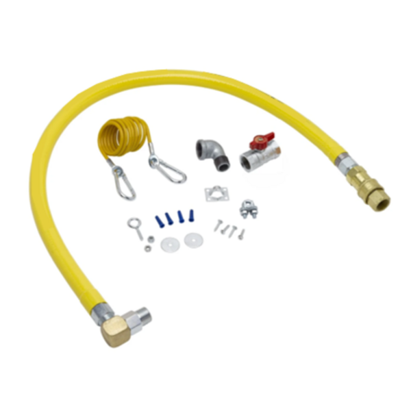 EFI Sales SIF-HG-4D-48SEL 48-Inch Commercial Coated Gas Hose Kit