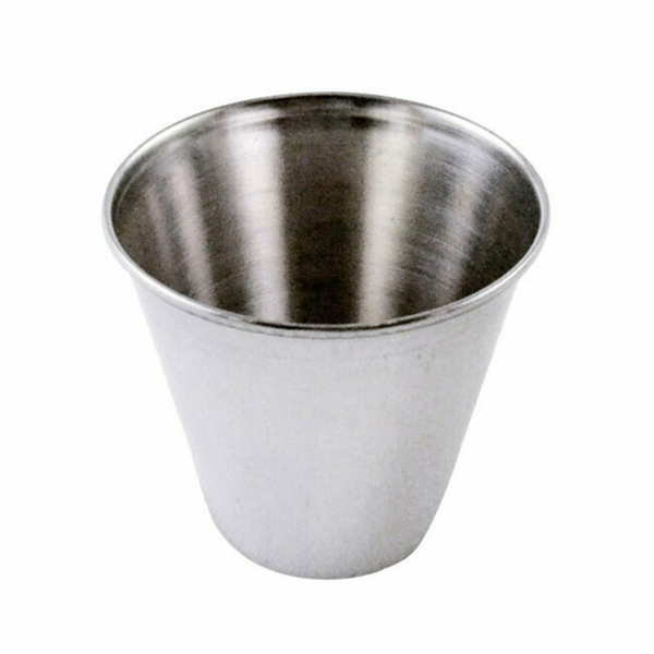 Sauce Cups - stainless steel condiment cup for portion control, ketchup, soy sauce, dressings and dips