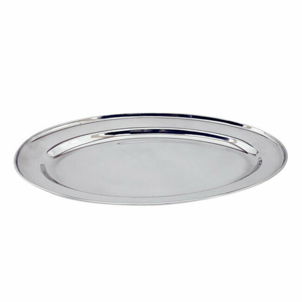 Oval and Sizzling Serving Platters stainless steel oval serving platter for foodservice presentation