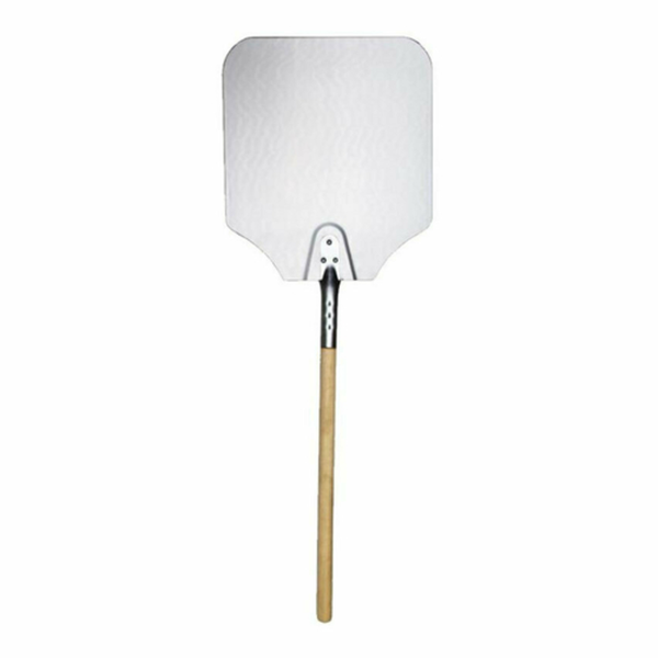 Pizza Peels aluminum pizza peel with wooden handle, professional pizza paddle for launching and retrieving pizzas from hot ovens