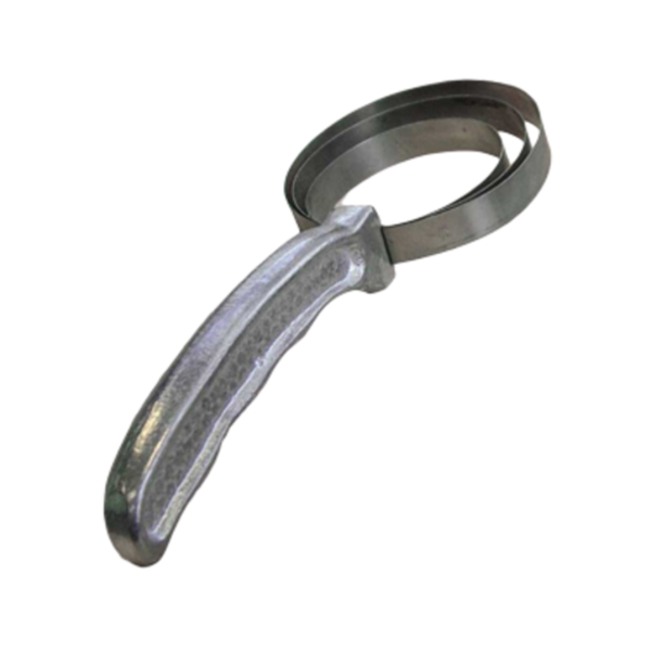 Grill Scrapers heavy-duty stainless steel ring grill scraper with ergonomic handle for commercial kitchen cleaning