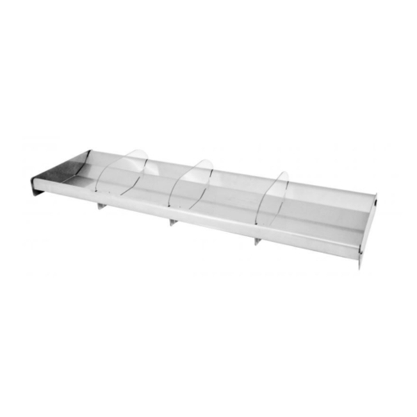 Food Display Trays with Dividers long stainless steel food display tray with clear dividers for deli case buffet service