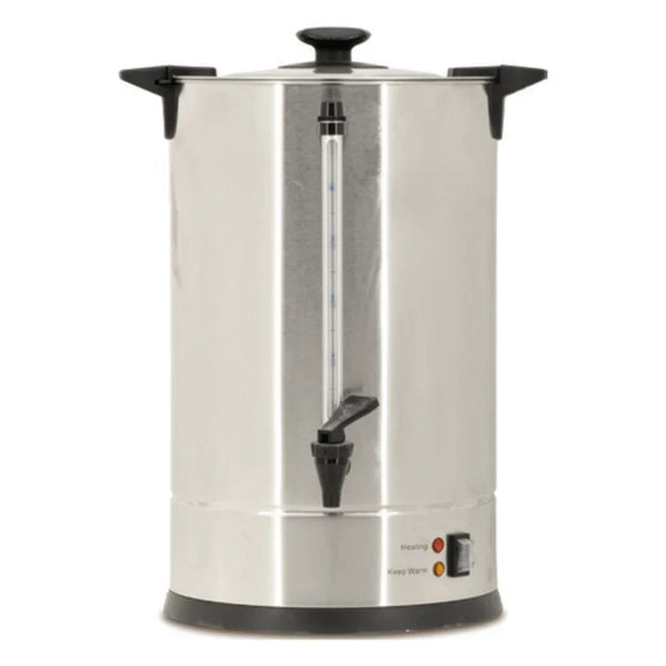 Stainless Steel commercial coffee percolators With Spigot, Lid, And Internal Basket For High-Volume Batch Brewing