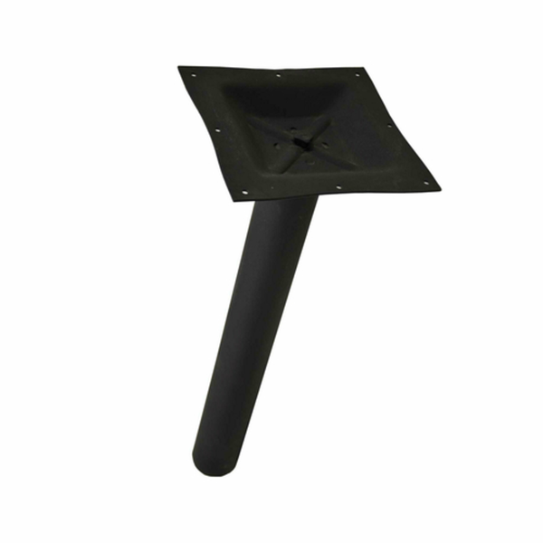 Restaurant Table Columns black metal table column with square mounting plate for commercial restaurant table base