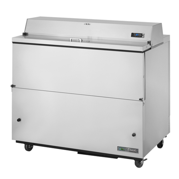 True TMC-49-S-HC 49-Inch Stainless Steel School Milk Cooler Station