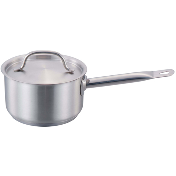 Sauce Pans commercial stainless steel saucepan with lid and long handle for professional kitchens