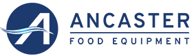 Ancaster Food Equipment logo with a blue 'A' and text on a white background